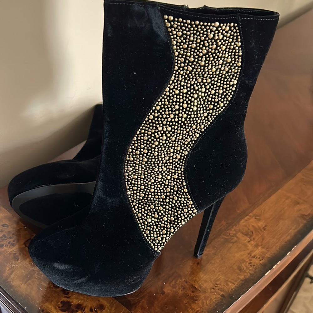 Cassia Suede with Bronze Studs